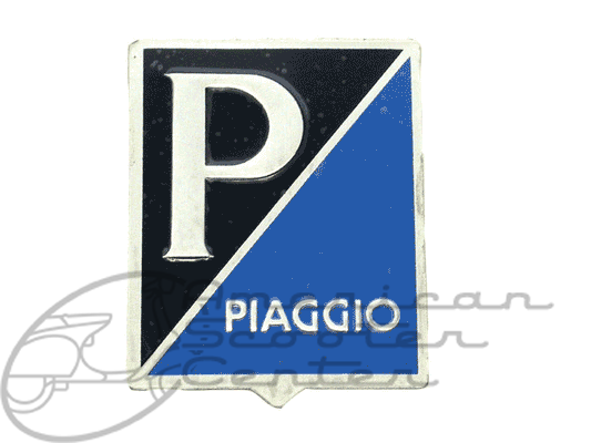 Piaggio Leghield Badge Aluminum - Click Image to Close